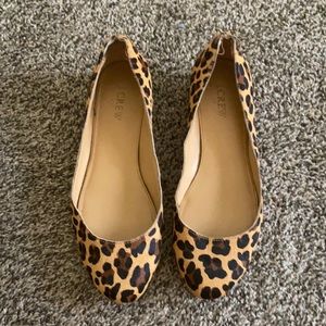 J Crew Leopard Flats 7.5